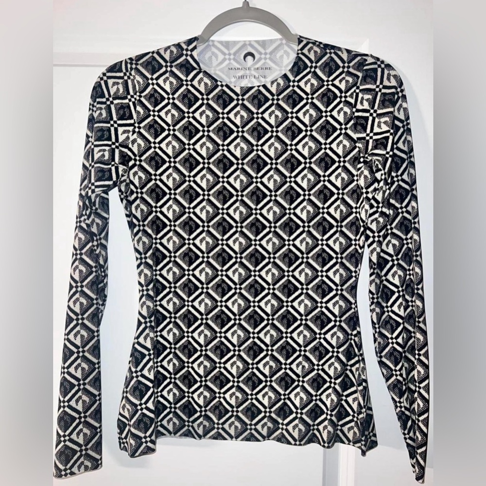 Marine Serre Geometric black and white Set